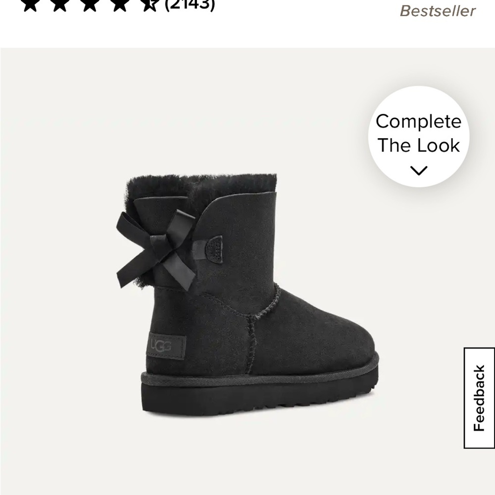 UGG Mini Bailey Bow II in Classic Black